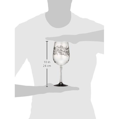 디즈니 Disney Be My Guest White Wine Glass Part of the Beauty and the Beast Collection