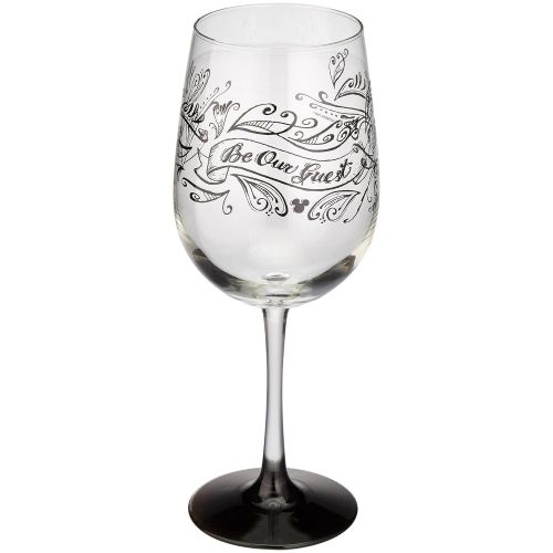 디즈니 Disney Be My Guest White Wine Glass Part of the Beauty and the Beast Collection