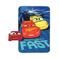 Disney Cars Built For Speed Lightning McQueen Plush Nogginz Pillow and 62 x 90 Blanket - 2-Piece Set