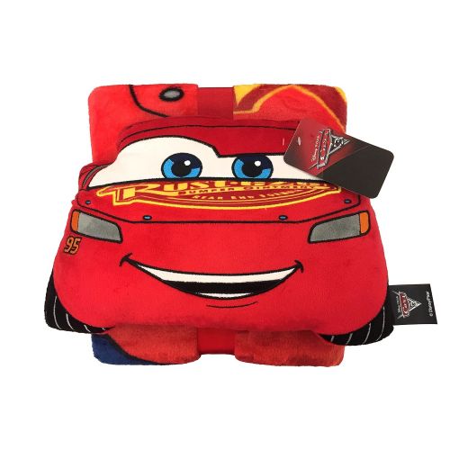 디즈니 Disney Cars Built For Speed Lightning McQueen Plush Nogginz Pillow and 62 x 90 Blanket - 2-Piece Set