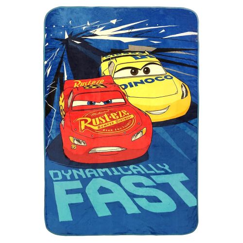 디즈니 Disney Cars Built For Speed Lightning McQueen Plush Nogginz Pillow and 62 x 90 Blanket - 2-Piece Set