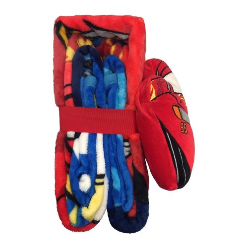 디즈니 Disney Cars Built For Speed Lightning McQueen Plush Nogginz Pillow and 62 x 90 Blanket - 2-Piece Set