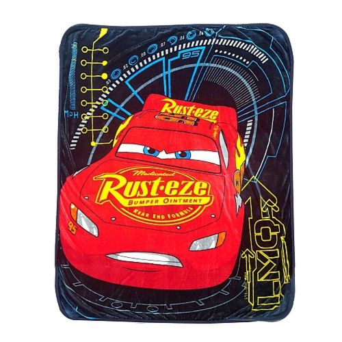 디즈니 Disney Cars 3 Micro Plush Throw Kids Blanket for Boys - 50 x 60 Inch [Rust-eze]