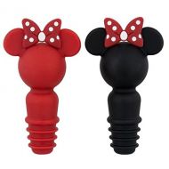 Disney Parks Minnie Mouse Icon Silicone Bottle Wine Stopper Set of 2