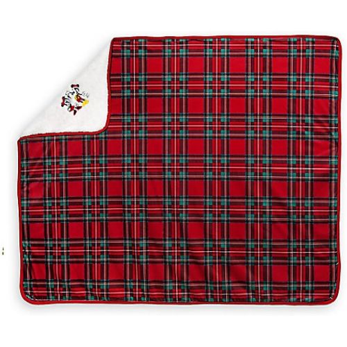 디즈니 Disney Mickey and Minnie Mouse Fleece Throw - Holiday