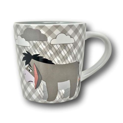 디즈니 Disney - Checkered Mug set of 4; Pooh, Eeyore, Tigger and Kanga Roo 8 oz