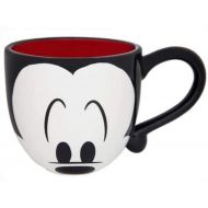 Disney Parks Cute Mickey Mouse Face Signature Large 20 oz Ceramic Mug NEW Cuties