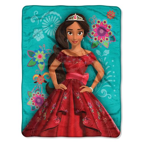 디즈니 Disneys Elena of Avalor, Elena Time Micro Raschel Throw Blanket, 46 x 60, Multi Color