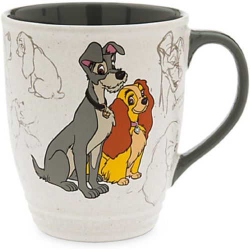 디즈니 Disney Store Lady and the Tramp Classic Coffee Mug Cup