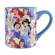 Silver Buffalo DQ8032 Disney Princess Collage Ceramic Mug, 14-Ounces