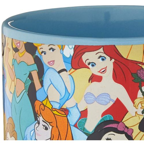 디즈니 Silver Buffalo DQ8032 Disney Princess Collage Ceramic Mug, 14-Ounces