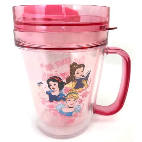 디즈니 Disney Princess Travel Tumbler Mug Snack Cup With Handle (pink)