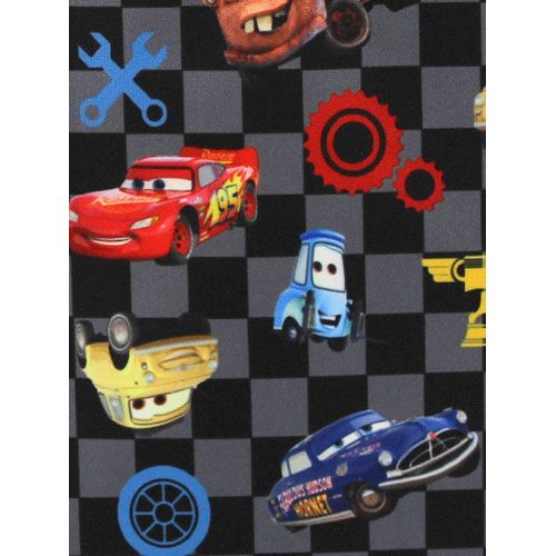 디즈니 Disney Cars Lighting McQueen Boys Soft Insulated School Lunch Box (One Size, Black/Red)