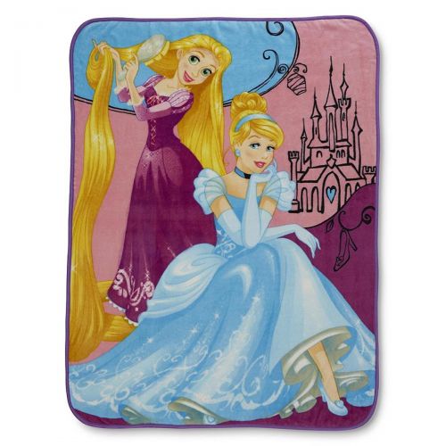 디즈니 Disney Princess Girls Fleece Throw 46 x 60 Soft Fleece Throw Blanket