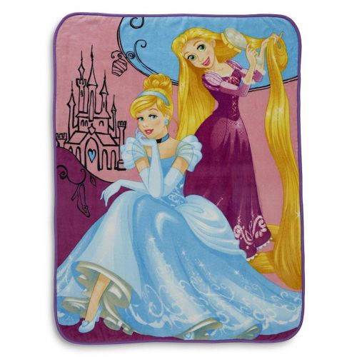 디즈니 Disney Princess Girls Fleece Throw 46 x 60 Soft Fleece Throw Blanket