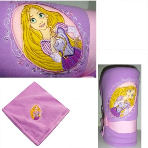 디즈니 Disney Rapunzel Throw Blanket Fleece Embroidered 60 X 50 Tangled Rapunzel