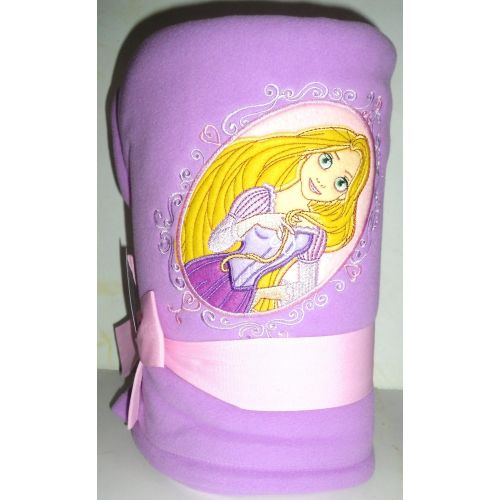 디즈니 Disney Rapunzel Throw Blanket Fleece Embroidered 60 X 50 Tangled Rapunzel