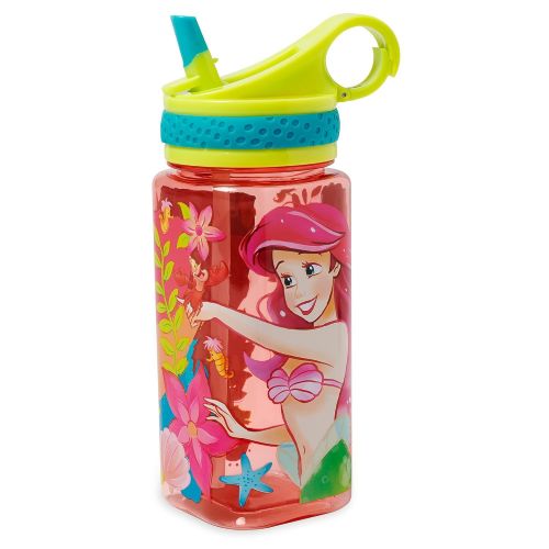 디즈니 Disney Ariel Water Bottle with Built-In Straw