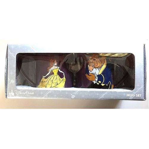 디즈니 Disney Parks Princess Belle Beauty and Beast Romantic Heart Mug Set of 2