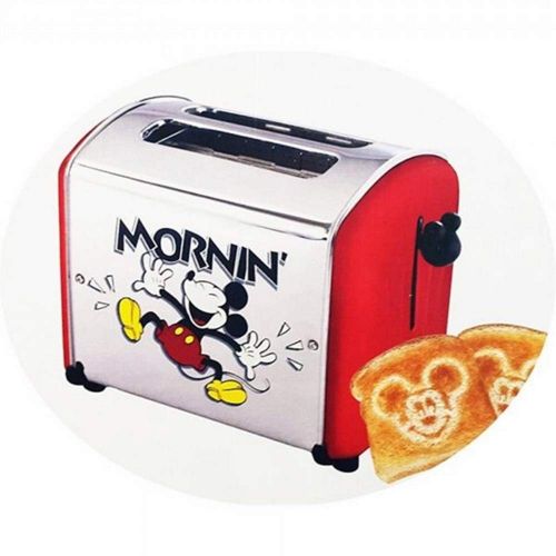 디즈니 Disney rare red MICKEY MOUSE musical toaster by VillaWare 5555-11-R