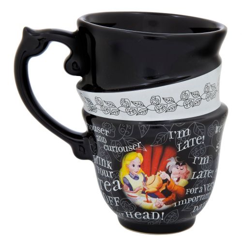 디즈니 Disney Parks Exclusive Alice in Wonderland Triple Stack Quotes Ceramic Cup Mug