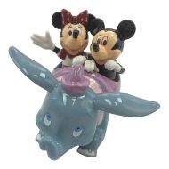 Disney Parks Mickey Minnie Mouse Dumbo Flying Elephant Ride Figurine Salt Pepper Shakers