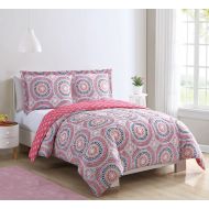 Disney Juvy Rai Medallion Coral/Navy/Yellow Comforter Set Twin