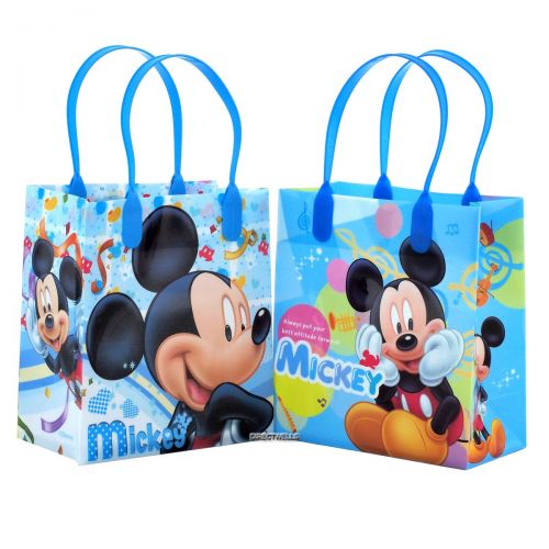 디즈니 Disney Mickey Mouse Reusable Party Favor Goodie Small Gift Bags 12 (12 Bags)