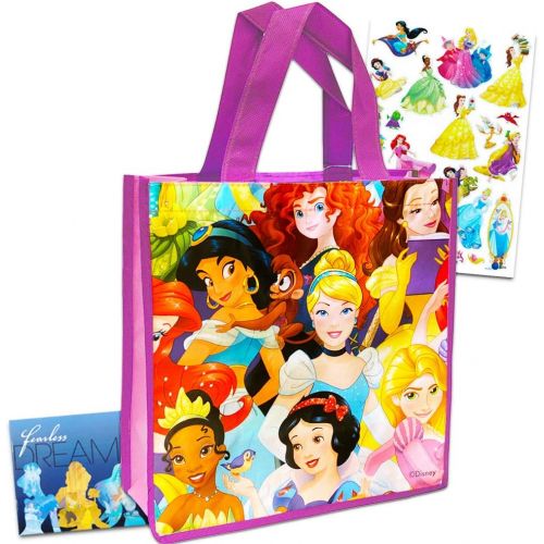 디즈니 Disney Princesses Reusable Pink Tote Bag 14x15 Grocery Size