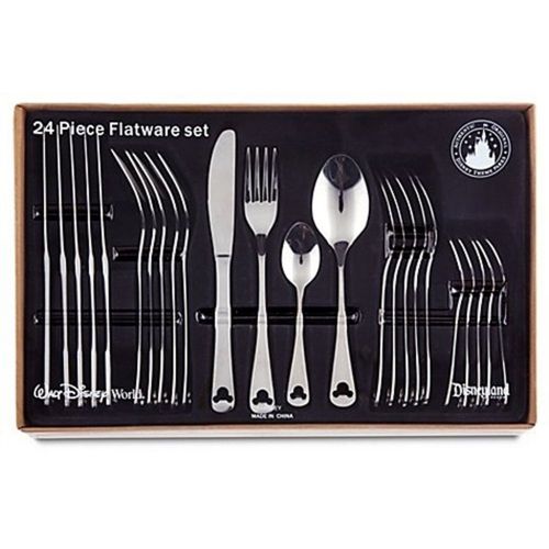 디즈니 Disney Theme Park Exclusive Mickey Icon 24 Piece Flatware Set