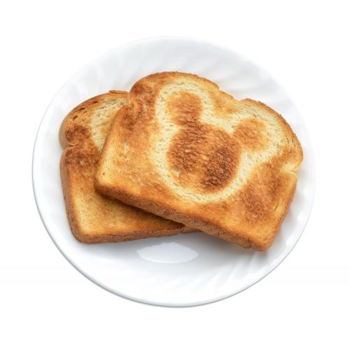 디즈니 Disney DCM-21 Mickey Mouse 2 Slice Toaster, Red/Black, 1,