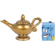 Disney Aladdin Ceramic Sugar and Creamer Set - Genie and Lamp Classic Design - Official Disney Kitchen and Party Decor