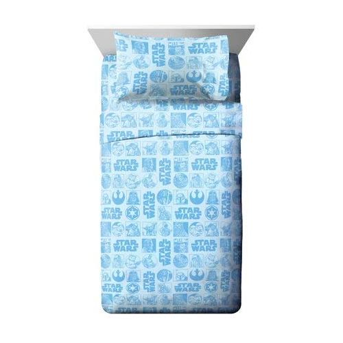 디즈니 Disney Star Wars Twin Bedding Set with Yoda Pillow Buddy and Throw Blanket