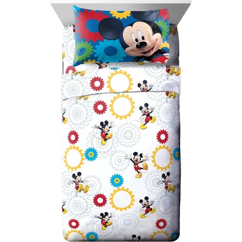 디즈니 Disney Junior Mickey Mouse Clubhouse Twist 3 Piece Twin Sheet Set, 3