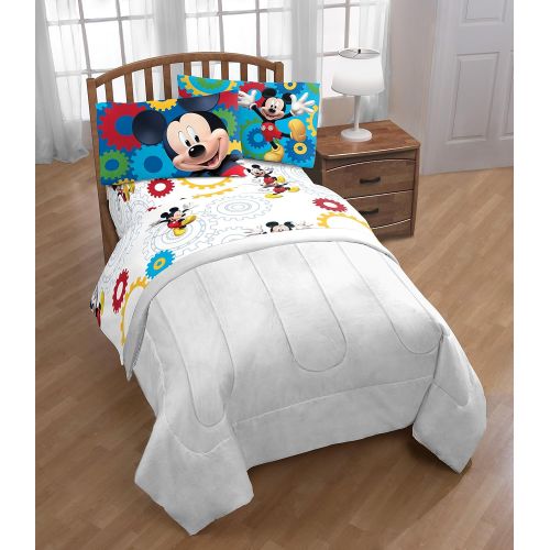 디즈니 Disney Junior Mickey Mouse Clubhouse Twist 3 Piece Twin Sheet Set, 3