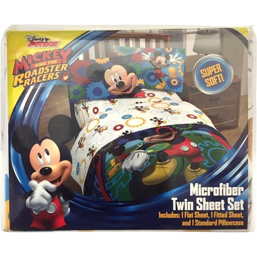 디즈니 Disney Junior Mickey Mouse Clubhouse Twist 3 Piece Twin Sheet Set, 3