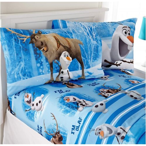 디즈니 Disney Frozen Olaf Twin Sheet Set