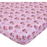 Disney Baby “Minnie Mouse Bows are Best” Baby Crib Sheet, 28” X 52”, Fits Stand Size Crib Mattress