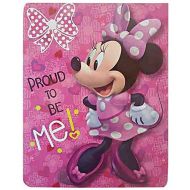 Disney Junior Disney Minnie Mouse Proud to Be Me, Royal Plush Raschel Throw