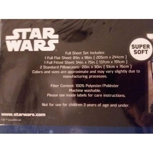 디즈니 Disney Star Wars Microfiber Full Sheet Set