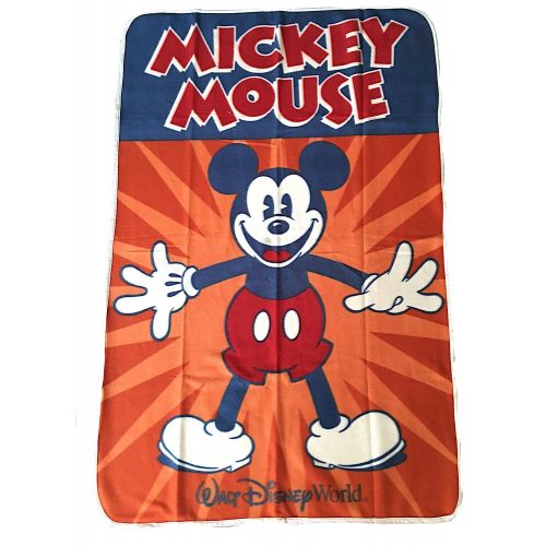 디즈니 Disney Parks Walt Disney World Parks Mickey Mouse Throw Blanket with Matching Backpack NEW