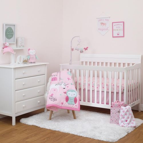 디즈니 Disney Child of Mine by Carters Princess 3pc Crib Bedding Set - Unicorn - Owl - Baby Girl