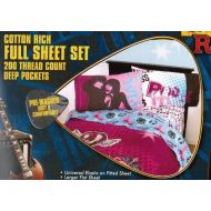Disney Camp Rock Front Row Cotton Rich Twin Sheet Set 200 Threadcount Deep Pockets