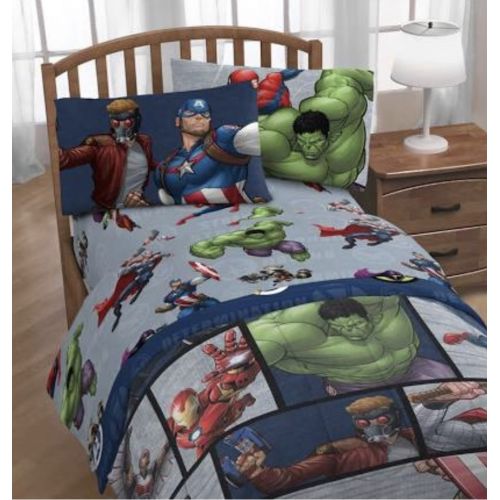 디즈니 Disney Marvel Avengers: Infinity War Team Up - Twin Sheet Set