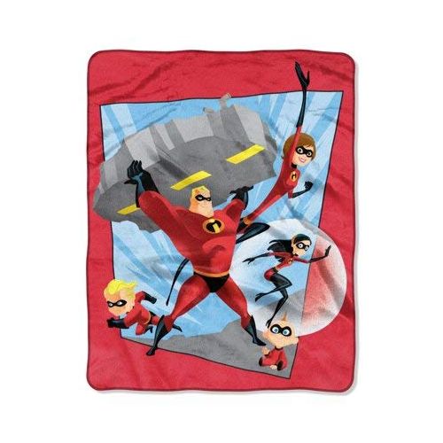 디즈니 Disney Pixar “Strength in The Family” Incredibles 2 Silky Soft Throw Blanket