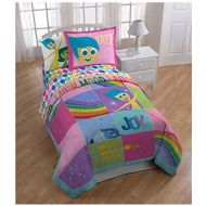 Disney Inside Out Rainbow Patchwork 62 x 86 Reversible Twin Reversible Comforter