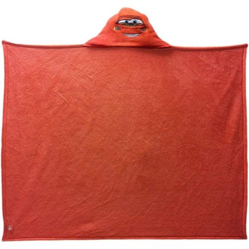 디즈니 Disney Pixar Cars, Lightning McQueen Hooded Throw Blanket, 40 x 50, Multi Color