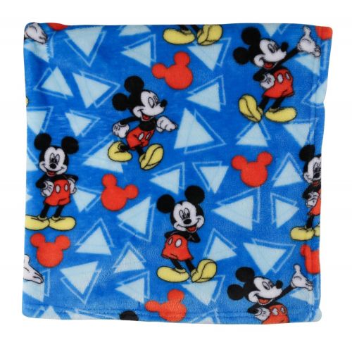 디즈니 Disney Mickey Mouse Super Soft Fleece Blanket, Blue