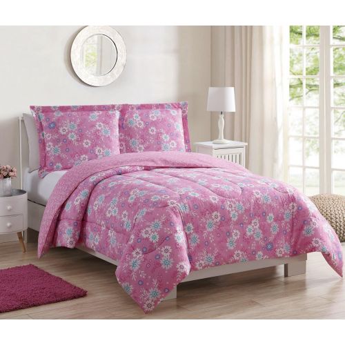 디즈니 Disney Juvy Lil Susie Pink/Blue/Purple Comforter Set Twin