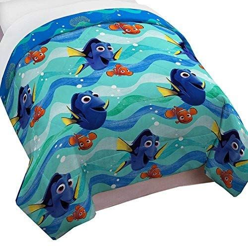 디즈니 Disney Pixar Disney/Pixar Finding Dory Splashy Twin Reversible Comforter, 64 x 86